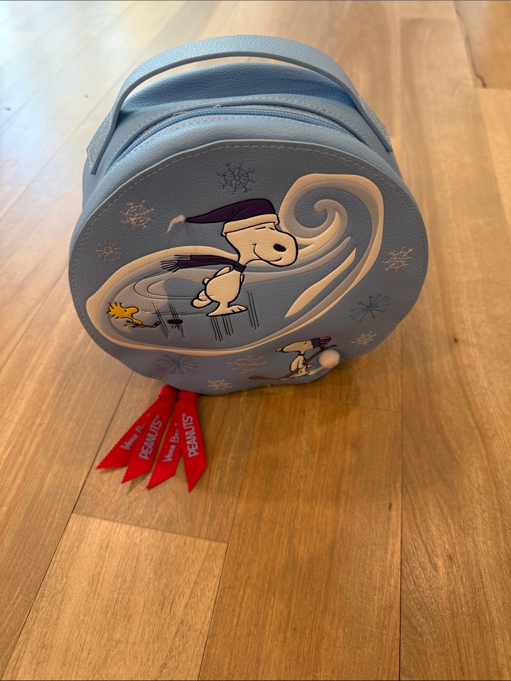 Vera Bradley Light Blue Peanuts Snoopy Kids Carry Case